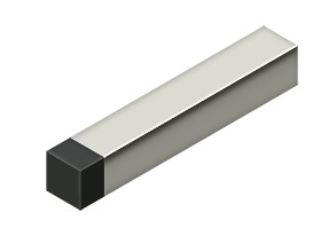 modern square baseboard bumper