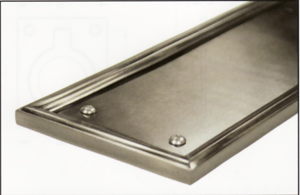 deltana framed push plate