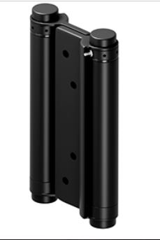 double acting hinge black